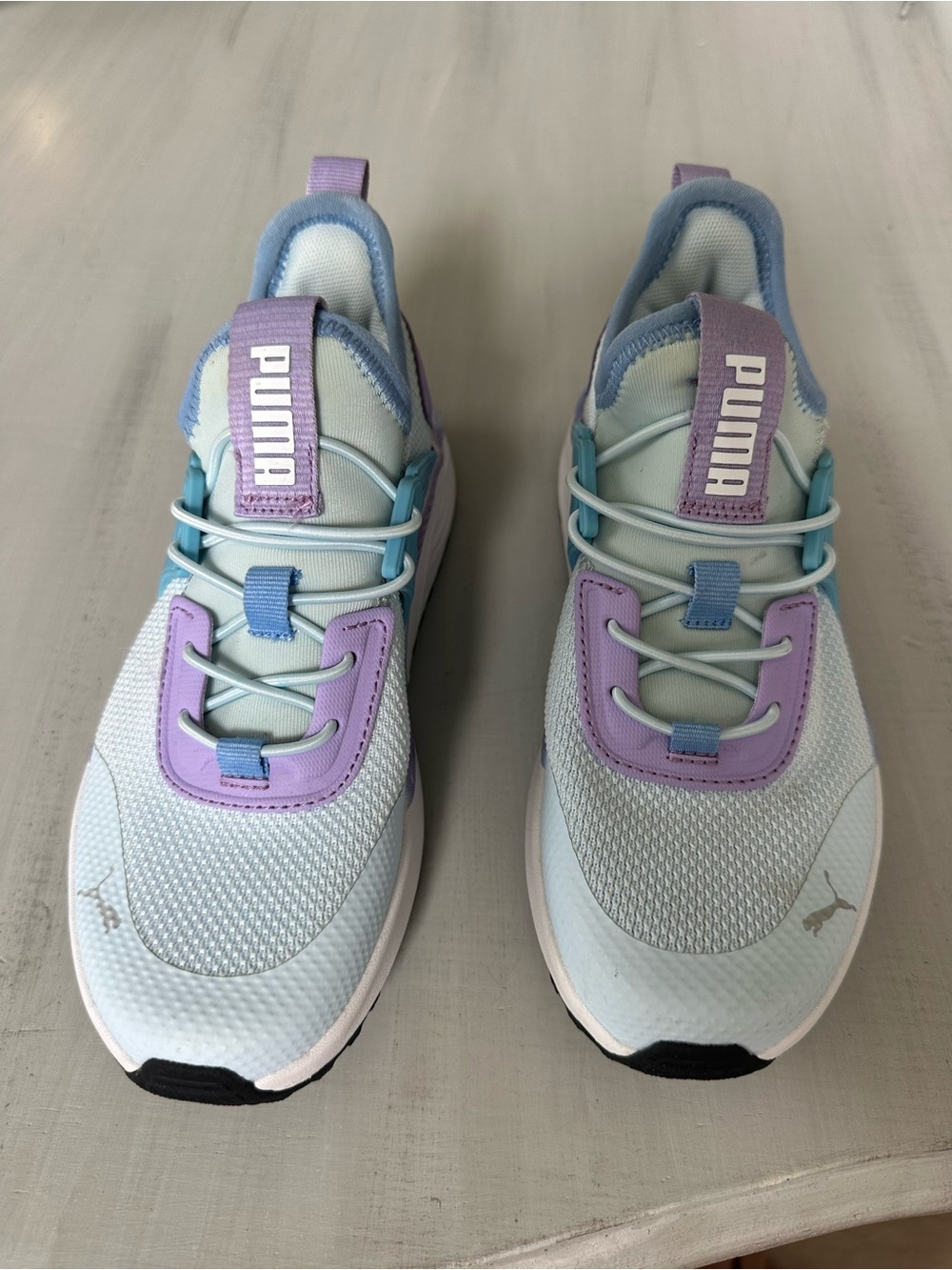 Puma Kids Light Blue & Lavender Slip-On Athletic Sneakers